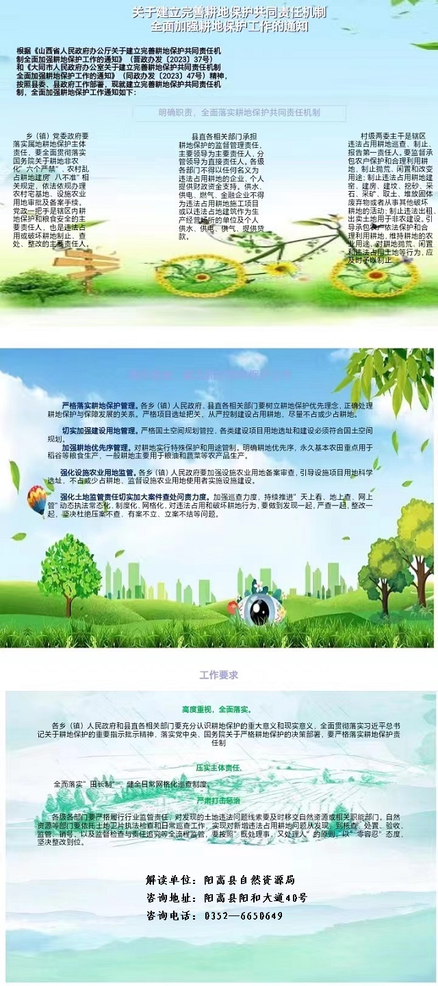 关于建立完善耕地保护共同责任机制全面加强耕地保护责任的政策解读